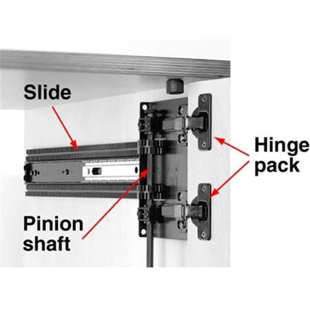 Knape & Vogt Knape & Vogt Kv8086 Hkezx Eb Hinger Pack Self Close Inset 1-.25 In. Extra Thick Door - Anochrome KV8086 HKEZX EB